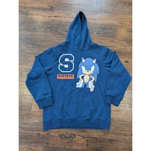 Boys Sonic The Hedgehog Hoodie- Sonic Pullover Hoodie Size Xl